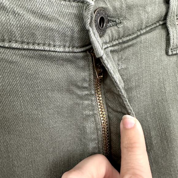 Adriano Goldschmied Green Stevie Ankle Slim Straight Jeans - Size 29 Petite - Picture 6 of 12